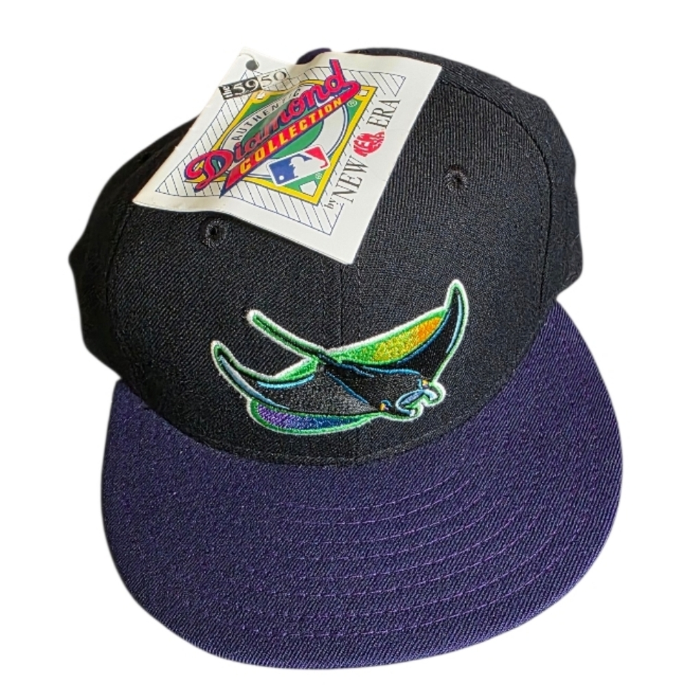 NWT Vintage New Era TB Devil Rays Fitted Sz 7